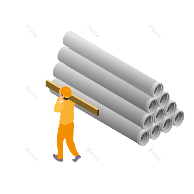 木材图片,工人元素,PNG,免抠素材